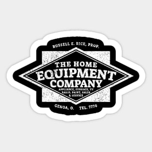 Home Equipment Co. Genoa OH - White Sticker